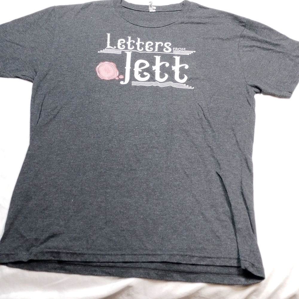 Letters from Jett men's large sized t shirt
